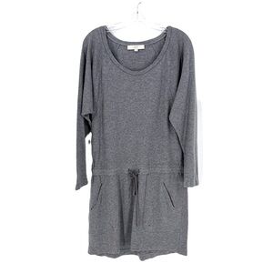 Ann Taylor LOFT Gray Long Sleeve Sweater Dress